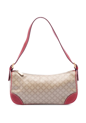 Celine Pre-Owned 20th Century Macadam Coated Canvas shoulder bag - Red