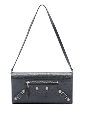 Balenciaga Pre-Owned 2014 Lambskin Motocross Giant 12 Wallet on Strap handbag - Black