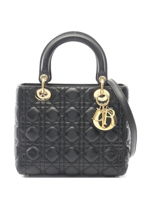 Christian Dior Pre-Owned 10s Lady Dior Cannage shoulder bag - Black