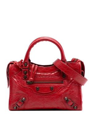 Balenciaga Pre-Owned 2003 Mini Lambskin Motocross Classic City satchel - Red