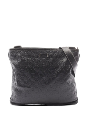 Gucci Pre-Owned Guccissima leather shoulder bag - Black