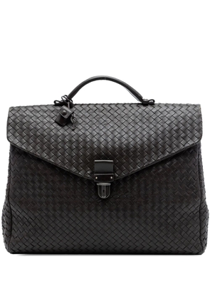 Bottega Veneta Pre-Owned 2012-2026 Nappa Intrecciato Briefcase business bag - Brown