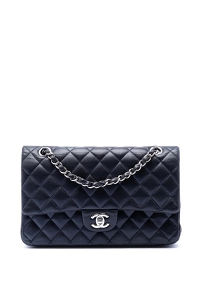 CHANEL Pre-Owned 2017-2018 Medium Classic Lambskin Double Flap shoulder bag - Blue
