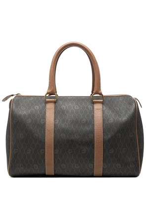 Christian Dior Pre-Owned 20th Century Honeycomb Coated Canvas boston bag - Black