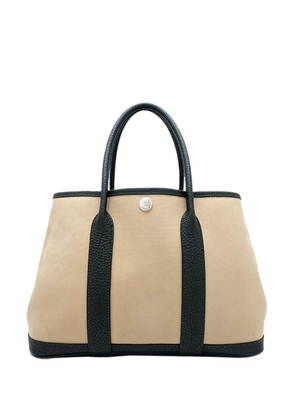 Hermès Pre-Owned 2000-2020 Toile and Negonda Garden Party 30 tote bag - Green