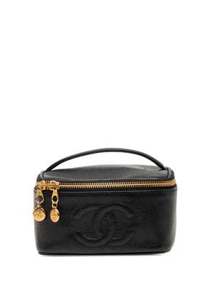 CHANEL Pre-Owned 1996-1997 CC Caviar vanity bag - Black