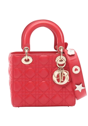 Christian Dior Pre-Owned 2010-2026 Small Calfskin Cannage My ABCDior Lady Dior satchel - Red