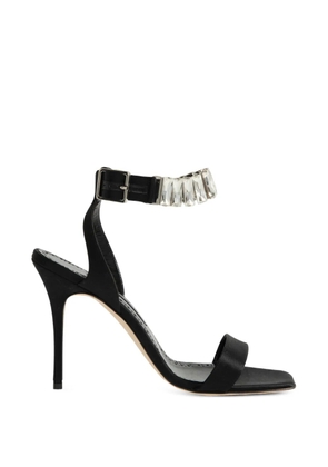 Manolo Blahnik Bayosan crystal-embellished sandals - Black