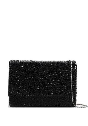 TWENTY FOURHAITCH Barceloneta crystal-embellished clutch bag - Black