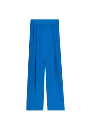 JOSEPH pleated wide-leg trousers - Blue