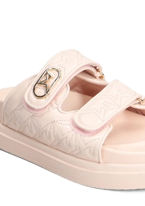 Marc Ellis Calipso 002 quilted touch-strap flat sandals - Pink