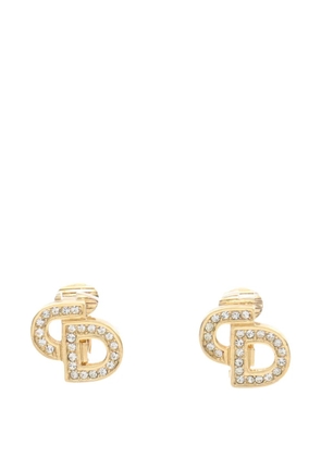 Christian Dior Pre-Owned CD logo earrings - Gold