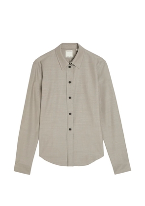 CALVIN KLEIN COLLECTION melange-effect long-sleeve shirt - Grey