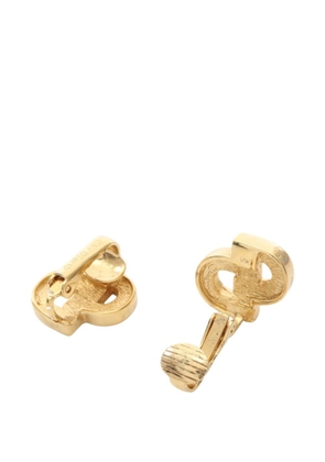 Christian Dior Pre-Owned CD logo earrings - Gold