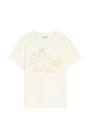 Etoile graphic-print cotton T-shirt - Neutrals