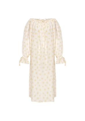 Sleeper Cha-Cha ruffled midi dress - White