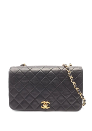 CHANEL Pre-Owned 1989-1991 Matelassé leather shoulder bag - Black