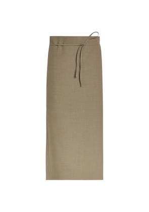 CALVIN KLEIN COLLECTION tie-fastening midi skirt - Brown