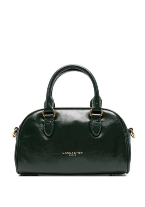 Lancaster Retro Bow logo-print grained-effect tote bag - Green