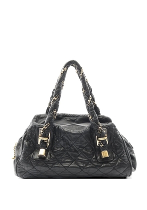 CHANEL Pre-Owned 2006-2008 matelasse boston tote bag - Black