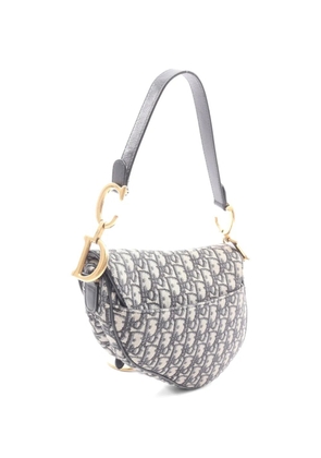 Christian Dior Pre-Owned 2010s Oblique Saddle two-way handbag - Neutrals