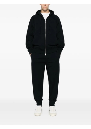 Zegna cotton-jersey hoodie - Blue