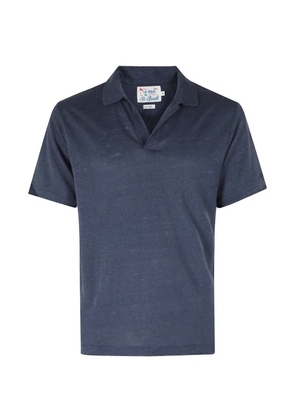 MC2 Saint Barth Fraser linen T-shirt - Blue