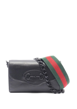 Gucci Pre-Owned Horsebit chain shoulder bag - Black