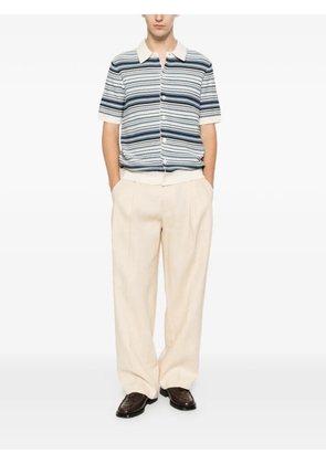 NN07 Nolan 60019 striped knitted shirt - Blue