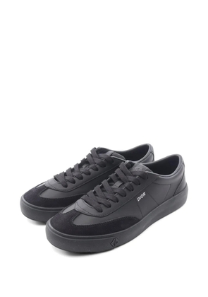 Christian Dior Pre-Owned 2010s B101 CD Diamond lace-up suede sneakers - Black