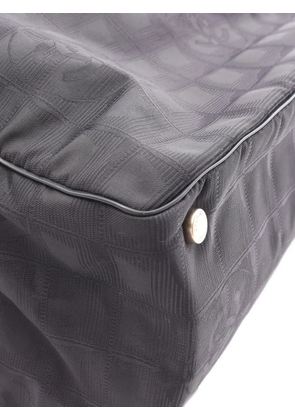 CHANEL Pre-Owned 2003-2004 New Travel leather-trim tote bag - Black