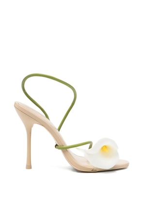 Cult Gaia Cassidy floral-detail sandals - Neutrals