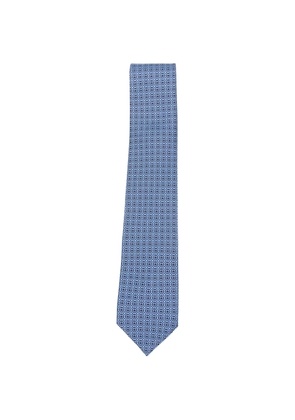 Ferragamo Corona Gancini heart-print tie - Blue