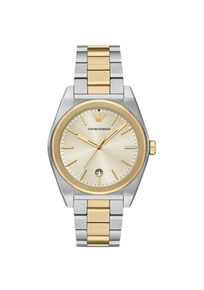 Emporio Armani Federico two-tone 41mm watch - Yellow