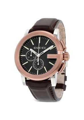 Gucci stainless steel G-Chrono 44mm watch - Black