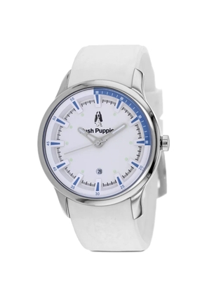 Hush Puppies logo-motif 46mm watch - White