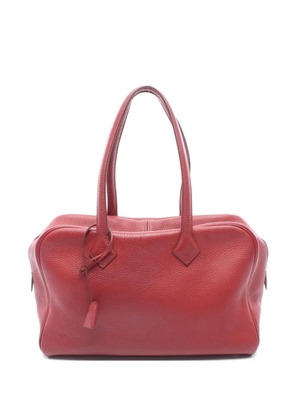 Hermès Pre-Owned 2014 35 Victoria Clemence leather tote bag - Red