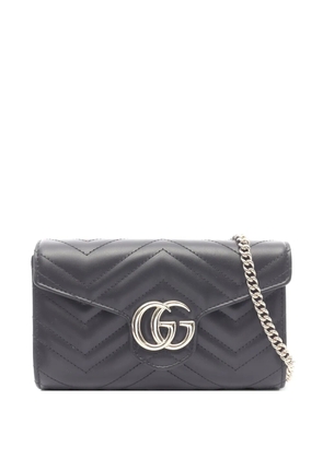 Gucci Pre-Owned 2020s GG Marmont chain cross body bag - Black