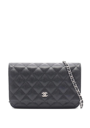 CHANEL Pre-Owned 2020-2021 matelassé caviar skin shoulder bag - Black