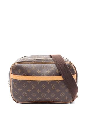 Louis Vuitton Pre-Owned 2002 PM Reporter Monogram leather-trim shoulder bag - Brown