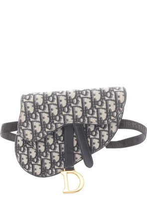 Christian Dior Pre-Owned 2010s Saddle Oblique belt bag - Grey