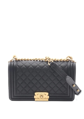 CHANEL Pre-Owned 2019 Boy quilted shoulder bag - Black