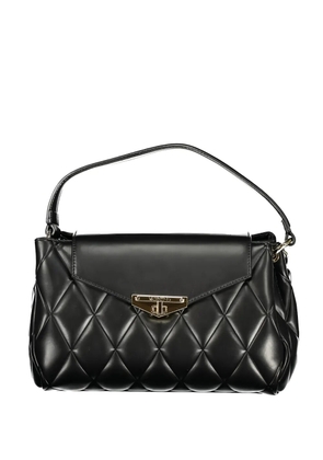 MARIO VALENTINO quilted foldover tote bag - Black