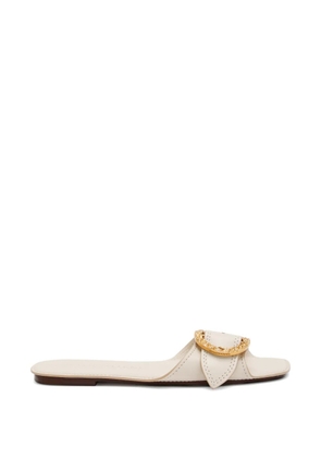 ZIMMERMANN Solena buckle-detail square-toe sandals - Neutrals