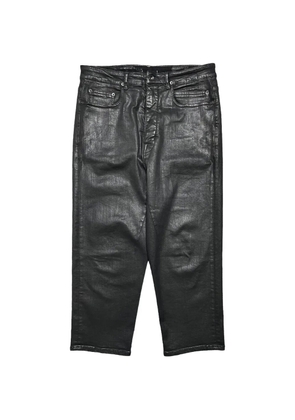 Rick Owens DRKSHDW Collapse waxed jeans - Black
