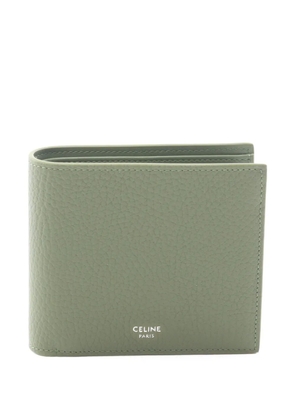Celine Pre-Owned 2020s grained leather bifold wallet - Green