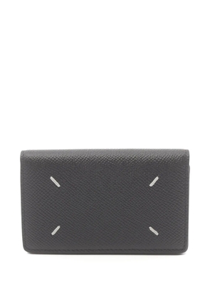 Maison Martin Margiela Pre-Owned 2020s stitch-detail card holder - Black