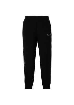 GUESS USA logo-detail track pants - Black