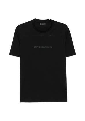Emporio Armani logo-print T-shirt - Black
