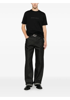 Emporio Armani logo-print T-shirt - Black